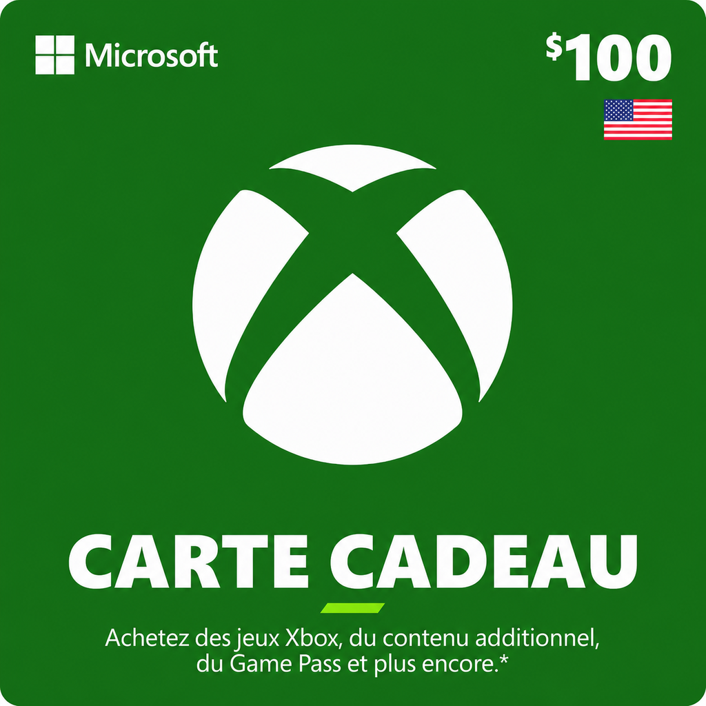 [EZPIN-US-XBOX-100] Carte Xbox 100 $