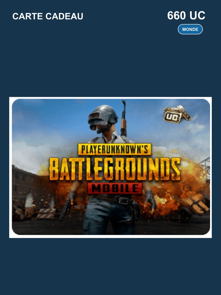 [EZPIN-GLB-PUBG-660] PUBG Mobile 660 UC