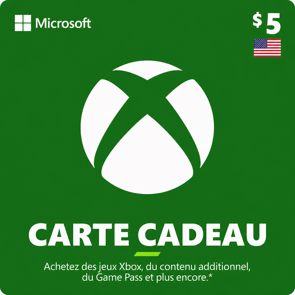 [EZPIN-US-XBOX-005] Carte Xbox 5 $