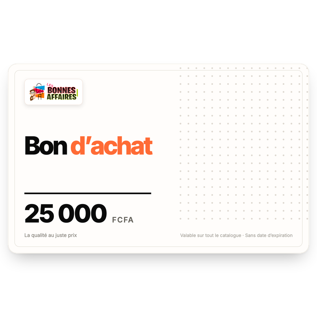 [LBA-BON-025000] Bon d’achat Les Bonnes Affaires 25 000 FCFA