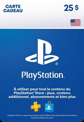 Carte PlayStation 25 $
