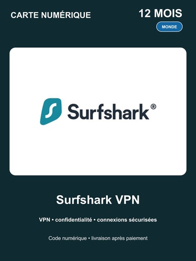 Surfshark VPN 12 mois