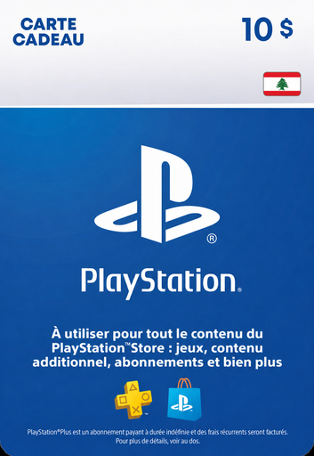 Carte PlayStation Store 10 USD (Liban)