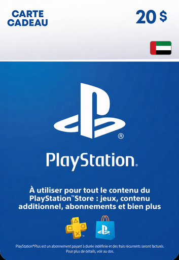 Carte PlayStation Store 20 USD (Émirats arabes unis)