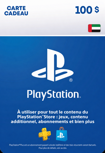 Carte PlayStation Store 100 USD (Émirats arabes unis)