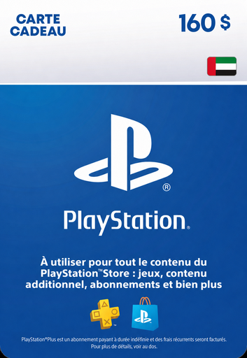 Carte PlayStation Store 160 USD (Émirats arabes unis)