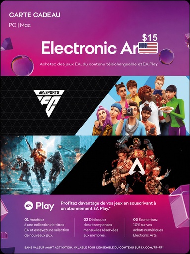 Carte EA 15 $