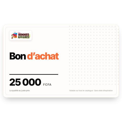 Bon d’achat Les Bonnes Affaires 25 000 FCFA